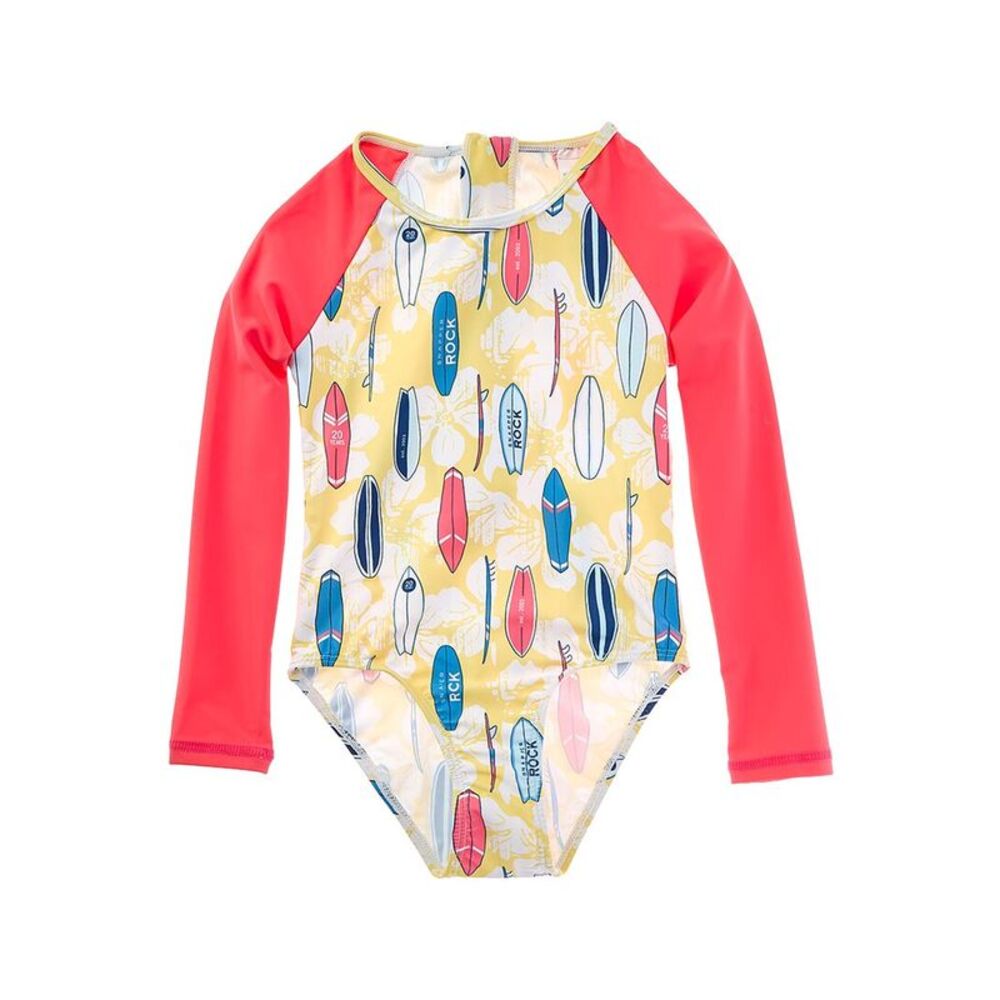 Snapper Rock Girls  Rock The Board Surf Suit, Yellow